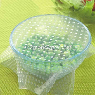 Set prozirne folije od rastezljive silikonske folije za hranu